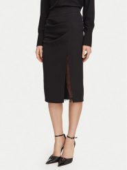 Rinascimento Spódnica ołówkowa CFC0130486003 Czarny Slim Fit. Czarne spódnice Rinascimento, l, bez wzorów, z syntetyku, ołówkowe. Za 574.99 zł.
