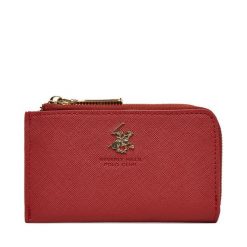 Portfel damski Beverly Hills Polo Club. Czerwone portfele Beverly Hills Polo Club, bez wzorów. Za 59.99 zł.