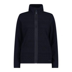 Bluza damska turystyczna CMP 34H0426. Niebieskie bluzy CMP, m, bez wzorów, bez kaptura, trekkingowe. Za 382.50 zł.