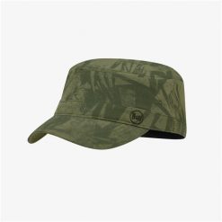 Czapka z daszkiem BUFF Military Cap Açai. Zielone czapki z daszkiem Buff, bez wzorów, sportowe. W wyprzedaży za 90.93 zł.