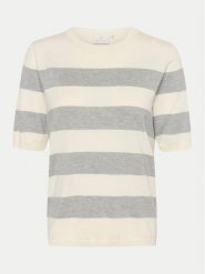 Kaffe Sweter Lizza 10508410 Szary Regular Fit. Szare swetry Kaffe, l, bez wzorów, z wiskozy, bez ramiączek. Za 79.99 zł.