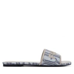 Klapki Furla. Niebieskie klapki Furla, bez wzorów, bez obcasa, bez zapięcia. Za 869.99 zł.