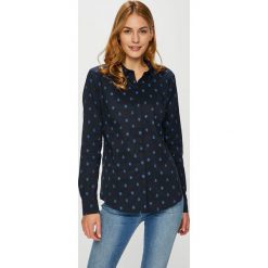 Tommy Hilfiger - Koszula Ria. Niebieskie koszule Tommy Hilfiger, bez wzorów, z bawełny, casualowe, bez kołnierzyka, bez ramiączek. W wyprzedaży za 259.90 zł.