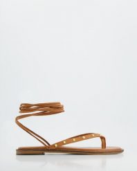 SANDAŁY DAMSKIE 266069 COCONUT. Sandały Venezia, bez wzorów, ze skóry, bez obcasa, bez zapięcia. Za 129.00 zł.