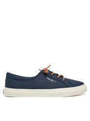 Pepe Jeans Tenisówki Kenton Block W PLS31590 Granatowy. Niebieskie trampki Pepe Jeans, bez wzorów, z jeansu, bez zapięcia. Za 219.99 zł.