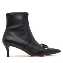 Botki TWINSET. Czarne botki Twinset, bez wzorów, bez obcasa, na szpilce, bez zapięcia. Za 1,099.00 zł.