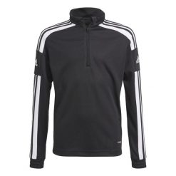 Squadra 21 Training Top. Białe topy adidas, bez wzorów, z poliesteru, sportowe, bez kołnierzyka, bez ramiączek. W wyprzedaży za 89.00 zł.