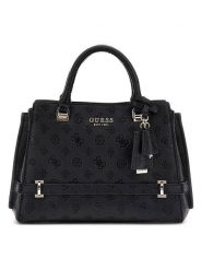 Guess Torebka w kolorze czarnym - 33 x 21 x 12 cm rozmiar: onesize. Czarne torebki klasyczne Guess, z aplikacjami, z materiału, przez ramię, z tłoczeniem, bez dodatków. Za 551.65 zł.