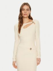 Guess Bluzka W5RP12 KAQL2 Beżowy Regular Fit. Brązowe bluzki Guess, l, z aplikacjami, z syntetyku, bez kołnierzyka, bez ramiączek. Za 227.00 zł.