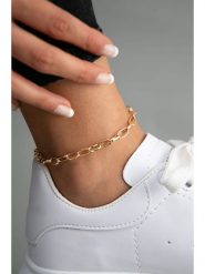 Heliophilia Pozłacana bransoletka na kostkę rozmiar: onesize. Żółte bransoletki Heliophilia, metalowe. Za 26.99 zł.