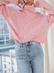 LA Angels Sweter w kolorze jasnoróżowym rozmiar: S. Różowe swetry LA Angels, s, bez wzorów, bez ramiączek. Za 159.59 zł.