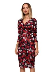 Made of emotion Sukienka w kolorze czarnym ze wzorem rozmiar: L. Czarne sukienki Made Of Emotion, l, bez wzorów, bez kołnierzyka, bez ramiączek, midi. Za 105.38 zł.