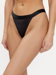 Boss Stringi Select 50515419 Czarny. Czarne stringi Boss, bez wzorów, z syntetyku. Za 49.99 zł.