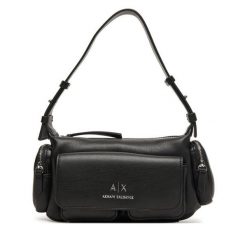 Torebka Armani Exchange. Czarne torebki klasyczne Armani Exchange, bez wzorów, klasyczne, bez dodatków. Za 629.99 zł.