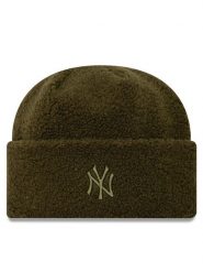 New Era Czapka Borg New York Yankees Cuff Knit Beanie 60580758 Zielony. Zielone czapki zimowe New Era, bez wzorów, z materiału. Za 169.99 zł.