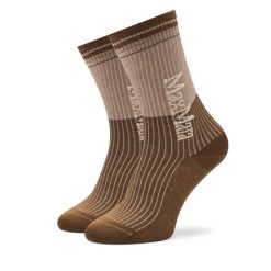 Skarpety długie Max Mara Leisure. Brązowe skarpetki Max Mara Leisure, bez wzorów. Za 129.99 zł.
