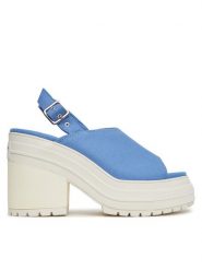 Converse Sandały Chuck 70 De Luxe Heel Sandal Platform A13810C Niebieski. Niebieskie sandały Converse, bez wzorów, z materiału, bez obcasa, na słupku, bez zapięcia. Za 329.99 zł.