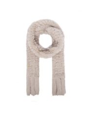 Guess Szalik W4BZ99 WGU30 Beżowy jasny. Brązowe szaliki i kominy Guess, z aplikacjami. Za 344.99 zł.