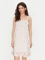 LAUREN RALPH LAUREN Koszula nocna ILN22408 Écru Regular Fit. Koszule nocne Lauren Ralph Lauren, m, bez wzorów, z bawełny, bez ramiączek. Za 299.99 zł.