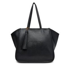 Torebka Liu Jo. Czarne shopper bag Liu Jo, bez wzorów, bez dodatków. Za 539.99 zł.