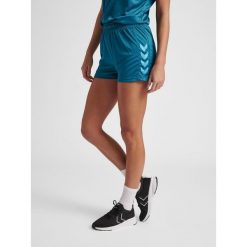 Spodenki sportowe damskie Hummel Core XK Poly Shorts Woman. Niebieskie szorty sportowe Hummel, bez wzorów, do siatkówki. Za 77.50 zł.