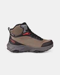 Uniseksowe wysokie buty trekkingowe Kilpi PINUT HIGH WP-U. Brązowe trekkingi Kilpi, bez wzorów, z materiału, bez zapięcia. Za 370.41 zł.