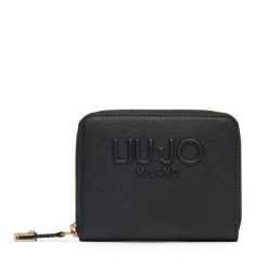 Duży Portfel Damski Liu Jo. Czarne portfele Liu Jo, bez wzorów. Za 189.99 zł.