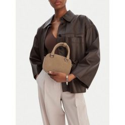 Torebka GINO ROSSI. Brązowe torebki klasyczne Gino Rossi, bez wzorów, bez dodatków. Za 279.99 zł.