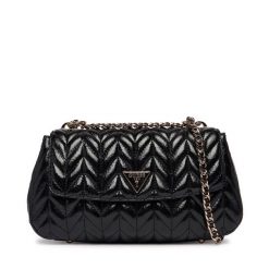 Torebka Guess. Czarne listonoszki Guess, z aplikacjami, bez dodatków. Za 639.99 zł.