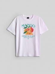 4F T-shirt loose z nadrukiem damski - biały L. Białe t-shirty 4f, l, bez wzorów, z bawełny, bez kołnierzyka, bez ramiączek. Za 69.99 zł.