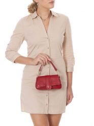 Lia Biassoni Skórzana torebka "Forgialle" w kolorze czerwonym - 20 x 11 x 6 cm rozmiar: onesize. Czerwone torebki klasyczne Lia Biassoni, bez wzorów, z materiału, bez dodatków. Za 217.99 zł.