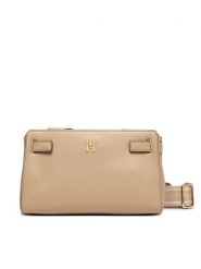 Tommy Hilfiger Torebka Th Joy Crossover AW0AW19065 Beżowy. Brązowe listonoszki Tommy Hilfiger, bez wzorów, ze skóry, bez dodatków. Za 489.99 zł.