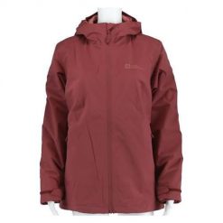 Kurtka uniwersalna damska Jack Wolfskin 1115621J0128. Czerwone kurtki Jack Wolfskin, na zimę, s, bez wzorów, z materiału, klasyczne, z kapturem. Za 1,049.00 zł.