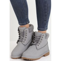 Szare Traperki Twist. Traperki marki Born2be. Za 79.99 zł.