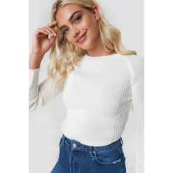Trendyol Sweter Milla - White. Białe swetry Trendyol, z dzianiny. Za 80.95 zł.
