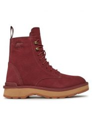 Sorel Botki Hi-Line™ Lace NL4879-681 Czerwony. Czerwone botki Sorel, bez wzorów, ze skóry, bez obcasa, na płaskiej podeszwie, bez zapięcia. Za 599.99 zł.