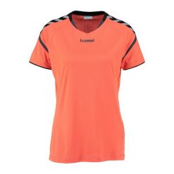 Koszulka sportowa damska T-shirtAuthentic Charge S/S Poly Jersey Woman. Brązowe t-shirty sportowe Hummel, l, bez wzorów, z jersey, bez ramiączek, na fitness i siłownię. Za 52.99 zł.