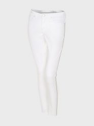 OPUS Dżinsy "Elma" - Skinny fit - w kolorze białym rozmiar: 34. Białe jeansy Opus, z aplikacjami, ze skóry, klasyczne. Za 74.63 zł.