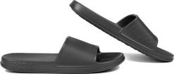 Klapki plażowe damskie Coqui Tora. Czarne klapki Coqui, bez wzorów, z materiału, wakacyjne, bez obcasa, bez zapięcia. Za 116.99 zł.