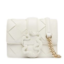 Torebka Just Cavalli. Białe kopertówki Just Cavalli, bez wzorów, wizytowe, bez dodatków. Za 809.99 zł.