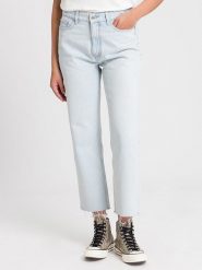 Cross Jeans Dżinsy "Karlie 005" - Regular fit - w kolorze błękitnym rozmiar: W29. Niebieskie jeansy Cross Jeans, z aplikacjami, z bawełny, klasyczne, z podwyższonym stanem. Za 105.88 zł.
