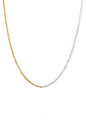 Elli Damska pancerka Basic Canky Chain Bi-Color Trend w pozłacanym srebrze 925 Sterling Silver Naszyjniki 1 ct Damski. Szare naszyjniki Elli, z materiału, pozłacane. Za 328.09 zł.