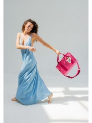 Fritzi aus Preußen Torebka "Frida Kahlo" w kolorze różowym - 40 x 29,5 x 14 cm rozmiar: onesize. Różowe shopper bag Fritzi aus Preußen, bez wzorów, z materiału, na ramię, bez dodatków. Za 211.81 zł.