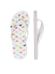 Kappa Japonki 351C22W White - Pink Coral - Pink Fuchsia Kolorowy. Białe japonki Kappa, bez wzorów, z materiału. Za 49.99 zł.
