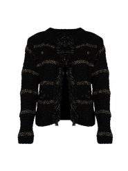 Pinko Kardigan "Allenamento" | 1G15RA Y6T8 | Kobieta | Czarny, Złoty. Czarne swetry Pinko, s, bez wzorów, z bawełny, eleganckie, bez ramiączek. W wyprzedaży za 579.00 zł.