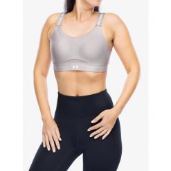 Biustonosz sportowy Under Armour Infinity 2.0 High Sports Bra. Czarne biustonosze sportowe Under Armour, bez wzorów, na fitness i siłownię. Za 198.99 zł.
