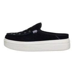 HeyDude Damskie Mokasyny Austin Lift Suede. Czarne mokasyny Hey dude, bez wzorów, z materiału. Za 279.00 zł.