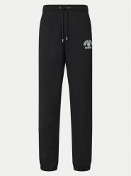 Guess Spodnie dresowe W5RB63 K68I4 Czarny Regular Fit. Czarne spodnie dresowe Guess, z aplikacjami, z bawełny. Za 169.99 zł.