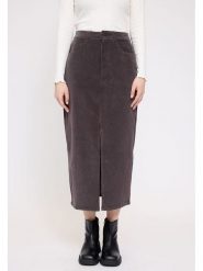 MAZINE Spódnica sztruksowa "Minnou" w kolorze brązowym rozmiar: S. Brązowe spódnice MAZINE, na co dzień, s, bez wzorów, z bawełny, klasyczne, midi, proste. Za 117.99 zł.