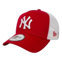Czapka z daszkiem New Era MLB New York Yankees Trucker Czerwona - 11588488. Czerwone czapki z daszkiem New Era, bez wzorów, z bawełny, eleganckie. Za 109.00 zł.